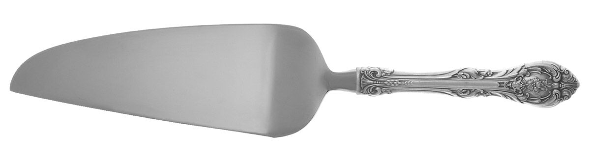 King Edward (Sterling, 1936, No Monos) Pie and Cake Server with Stainless Blade HC by Gorham Silver-1