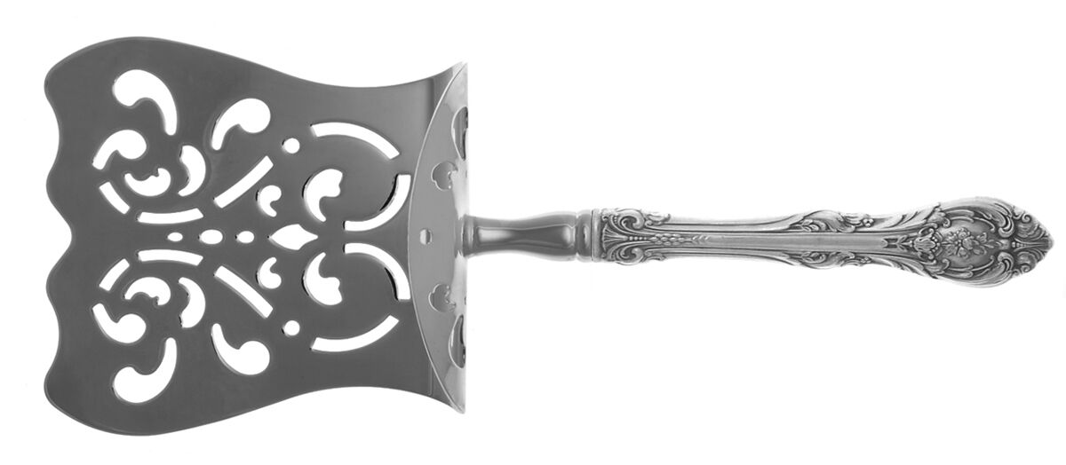 King Edward (Sterling, 1936, No Monos) Asparagus Server with Silverplate Hood HC by Gorham Silver-1
