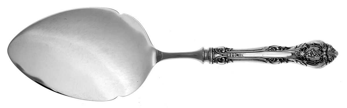 King Edward (Sterling, 1936, No Monos) Server-Pastry/Stainless Blade by Gorham Silver-1