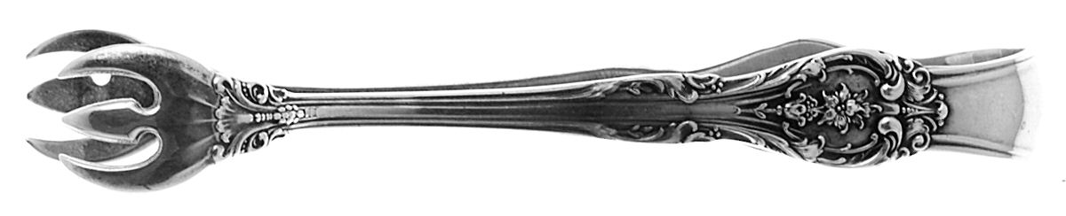 King Edward (Sterling, 1936, No Monos) Small Sugar Tongs by Gorham Silver-1