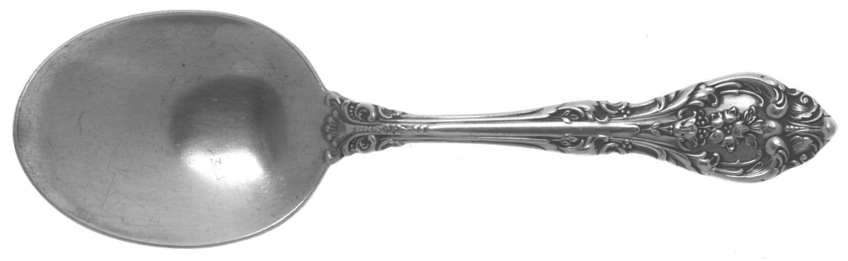 King Edward (Sterling, 1936, No Monos) Straight Handle Baby Spoon by Gorham Silver-1