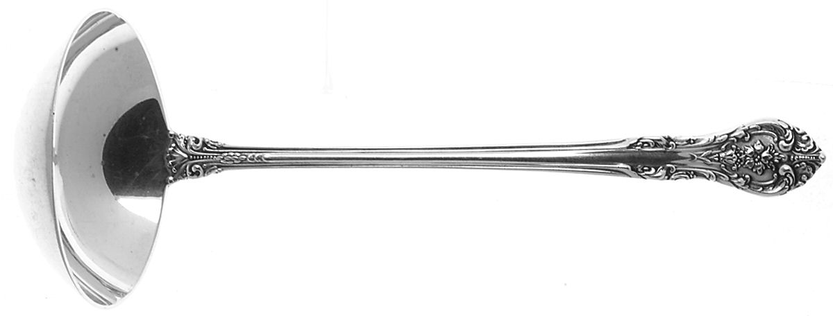 King Edward (Sterling, 1936, No Monos) Solid Piece Cream Ladle by Gorham Silver-1