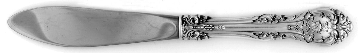 King Edward (Sterling, 1936, No Monos) Hollow Handle Master Butter Knife by Gorham Silver-1