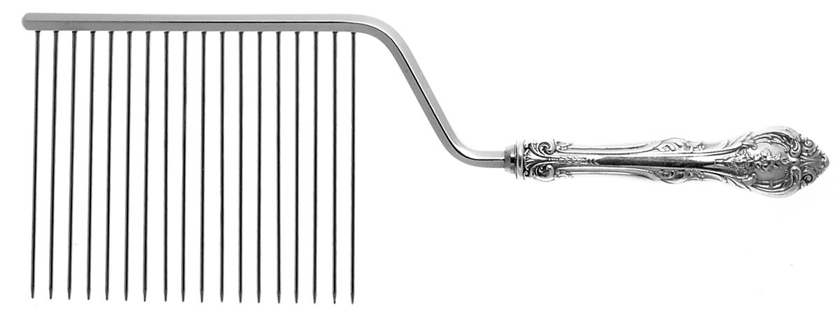King Edward (Sterling, 1936, No Monos) Cake Breaker with Silverplate Prongs by Gorham Silver-1