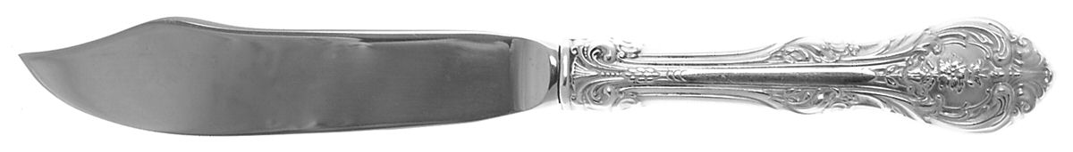 King Edward (Sterling, 1936, No Monos) Individual Fish Knife with Stainless Blade by Gorham Silver-1