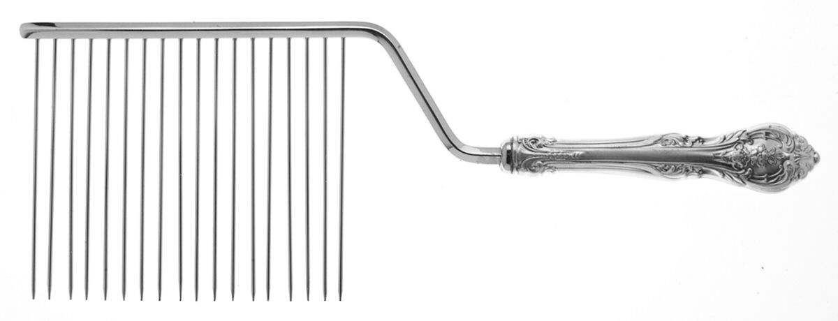 King Edward (Sterling, 1936, No Monos) Cake Breaker with Silverplate Prongs by Gorham Silver-1
