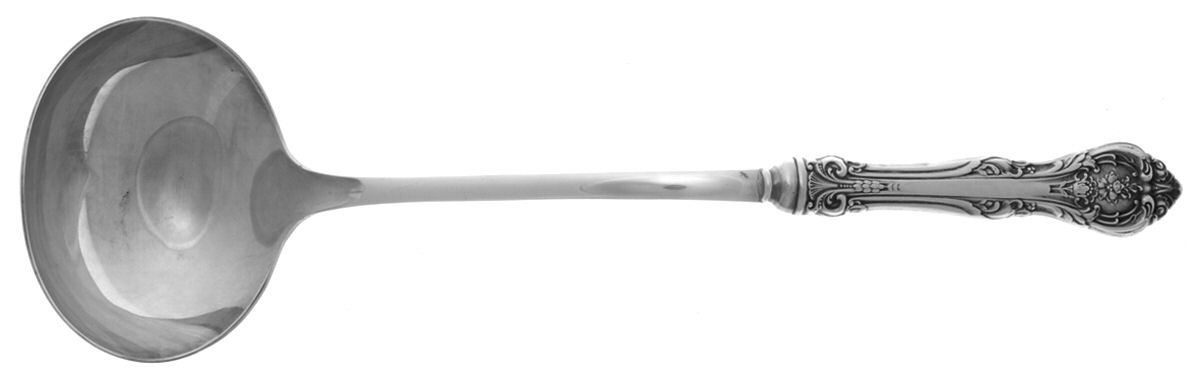 King Edward (Sterling, 1936, No Monos) Soup Ladle with Silverplate Bowl by Gorham Silver-1