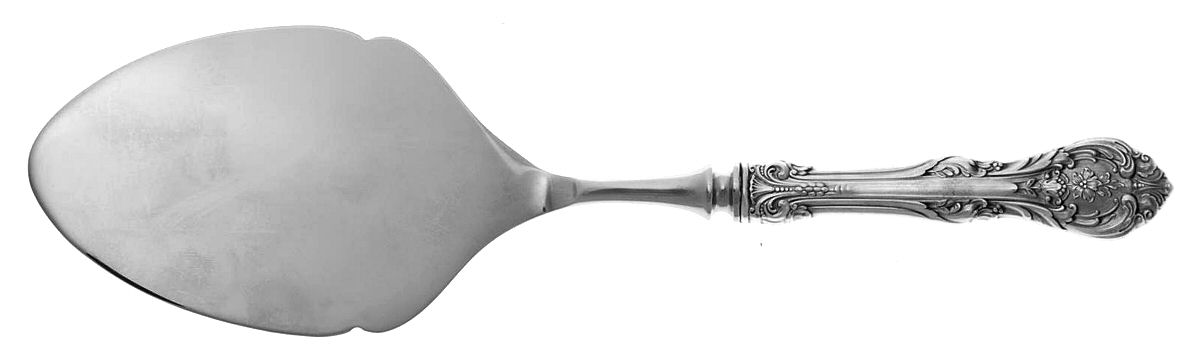 King Edward (Sterling, 1936, No Monos) Server-Pastry/Stainless Blade by Gorham Silver-1