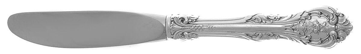 King Edward (Sterling, 1936, No Monos) Modern Hollow Butter Spreader (Stainless) by Gorham Silver-1