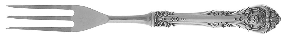 King Edward (Sterling, 1936, No Monos) Individual 3 Prong Stainless Bird Fork by Gorham Silver-1