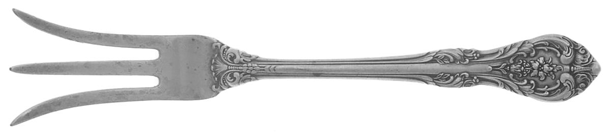 King Edward (Sterling, 1936, No Monos) Lemon Fork by Gorham Silver-1