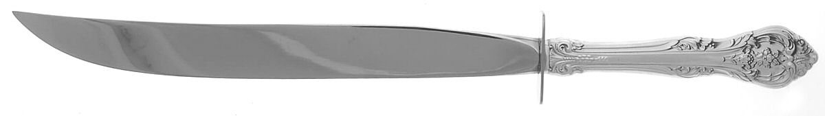 King Edward (Sterling, 1936, No Monos) Small Steak Carving Knife with Stainless Blade by Gorham Silver-1