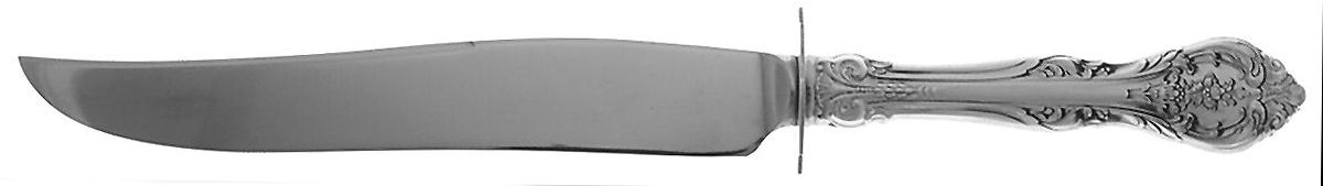 King Edward (Sterling, 1936, No Monos) Small Carving Knife W/Sterling Guard by Gorham Silver-1