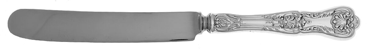 King George (Sterling, 1894, No Monograms) Old French Thin Hollow Knife with Bolster by Gorham Silver-1