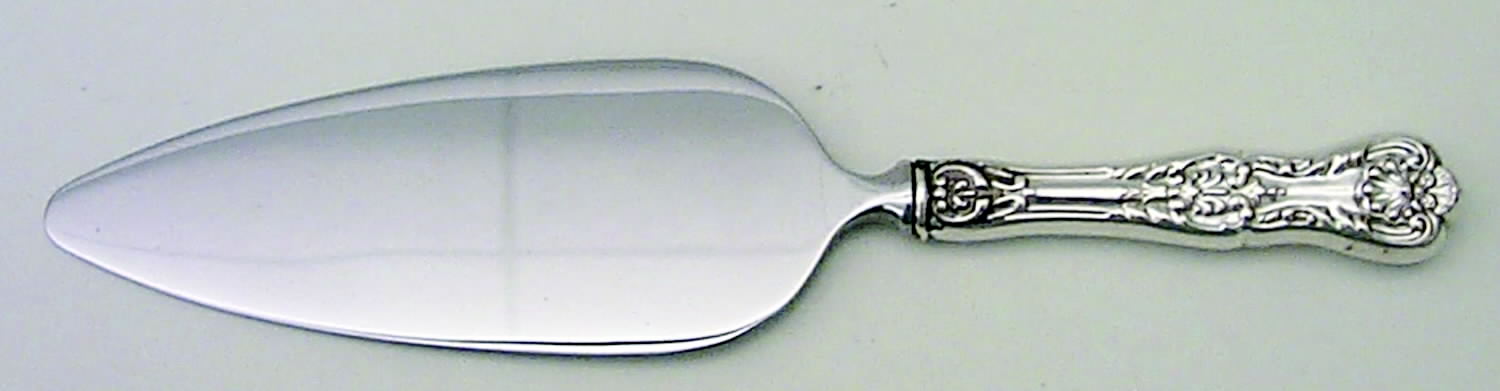 King George (Sterling, 1894, No Monograms) Pie Server with Stainless Blade by Gorham Silver-1