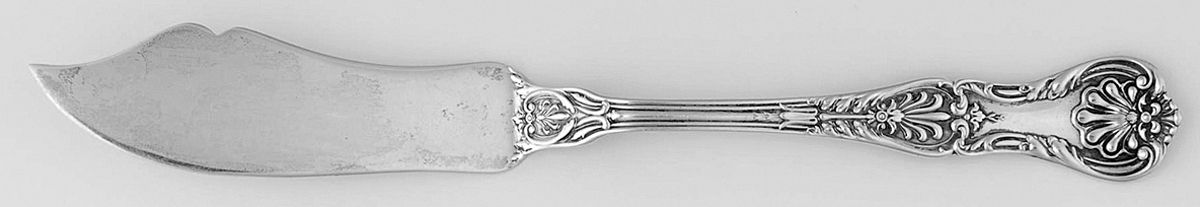 King George (Sterling, 1894, No Monograms) Flat Handle Master Butter Knife by Gorham Silver-1