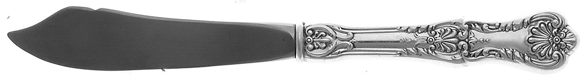 King George (Sterling, 1894, No Monograms) Hollow Handle Master Butter Knife by Gorham Silver-1