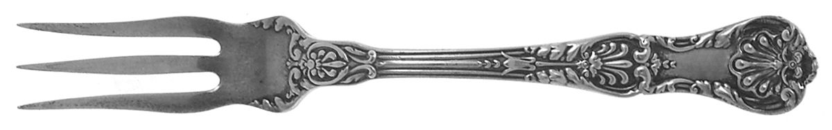 King George (Sterling, 1894, No Monograms) Individual Berry Fork by Gorham Silver-1