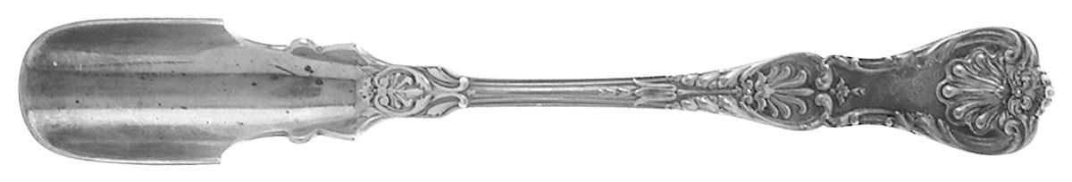 King George (Sterling, 1894, No Monograms) Solid Large Cheese Scoop by Gorham Silver-1