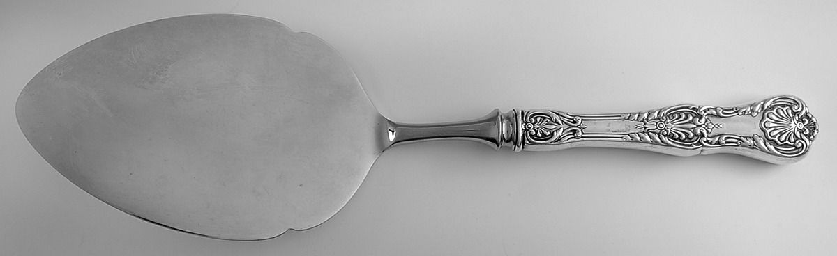 King George (Sterling, 1894, No Monograms) Server-Pastry/Stainless Blade by Gorham Silver-1