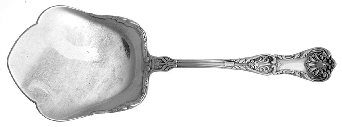 King George (Sterling, 1894, No Monograms) Solid Waffle Server by Gorham Silver-1