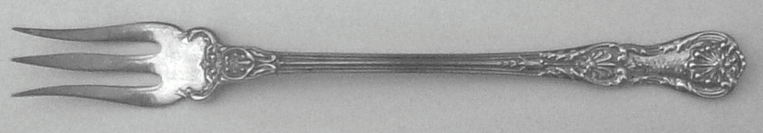 King George (Sterling, 1894, No Monograms) Olive Fork by Gorham Silver-1