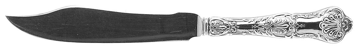 King George (Sterling, 1894, No Monograms) Individual Hollow Handle Fish Knife-Sterling Blade by Gorham Silver-1