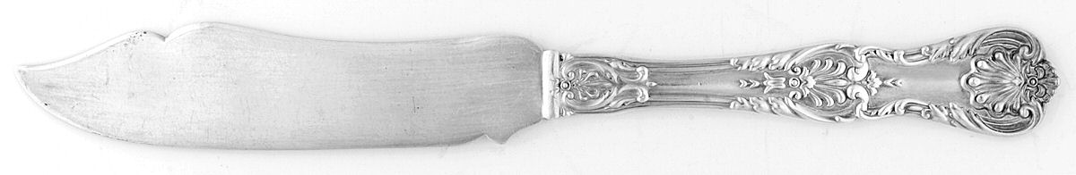King George (Sterling, 1894, No Monograms) Individual Solid Fish Knife by Gorham Silver-1