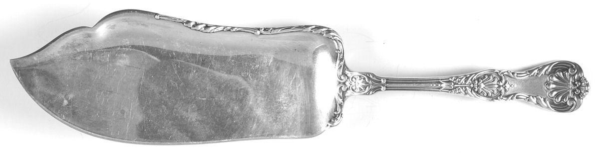 King George (Sterling, 1894, No Monograms) Large Solid Fish Serving Knife by Gorham Silver-1