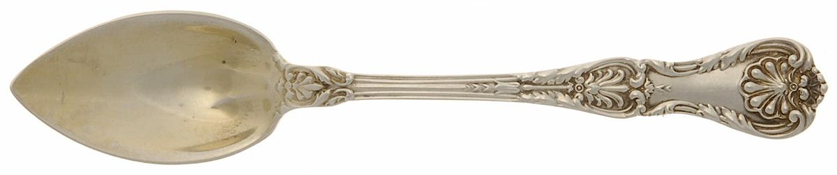 King George (Sterling, 1894, No Monograms) Fruit/Orange Spoon by Gorham Silver-1