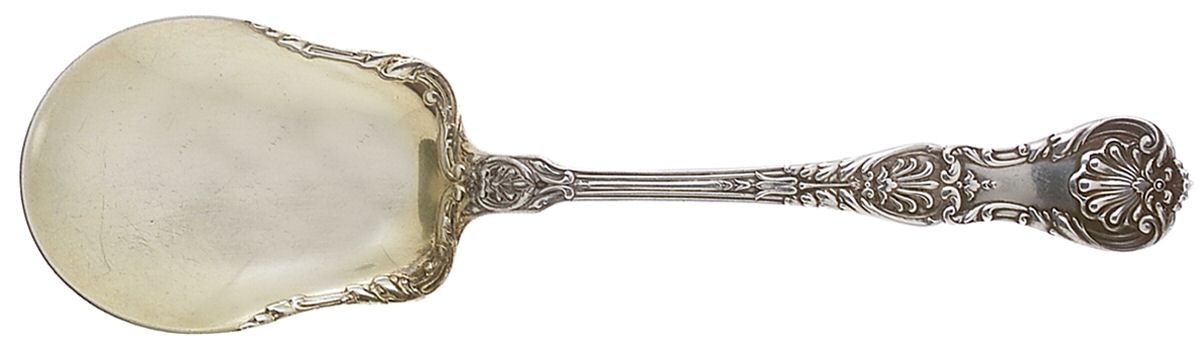 King George (Sterling, 1894, No Monograms) Large Jelly Spoon by Gorham Silver-1