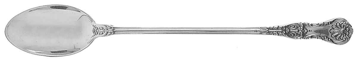 King George (Sterling, 1894, No Monograms) Iced Tea Spoon by Gorham Silver-1