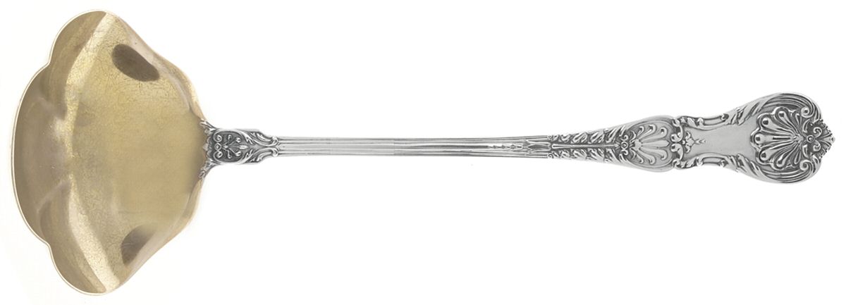 King George (Sterling, 1894, No Monograms) Solid Soup Ladle by Gorham Silver-1