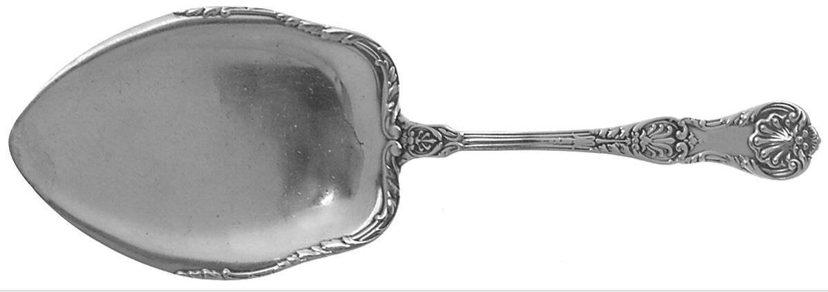 King George (Sterling, 1894, No Monograms) Large Solid Pie Knife by Gorham Silver-1