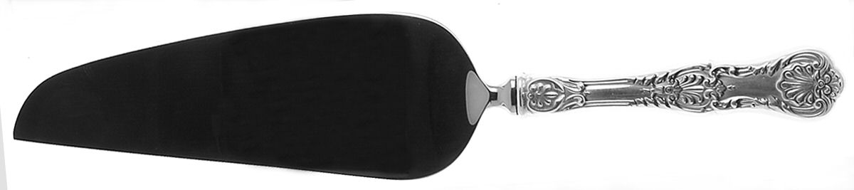 King George (Sterling, 1894, No Monograms) Pie & Cake Server with Stainless Blade by Gorham Silver-1