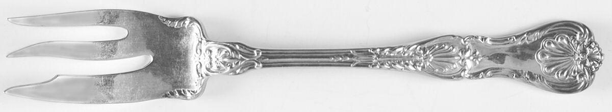 King George (Sterling, 1894, No Monograms) Individual Pie Fork by Gorham Silver-1