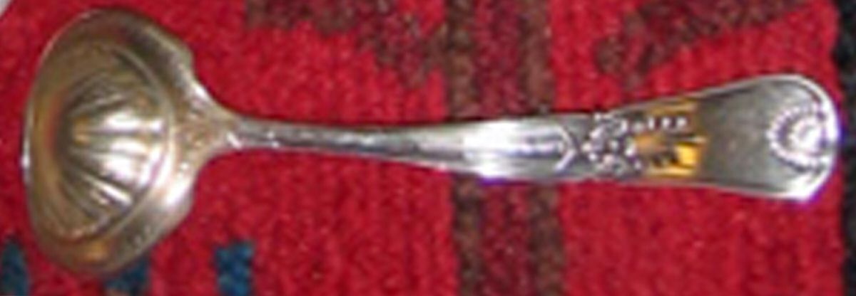 Kings I (Sterling, 1875) Solid Piece Cream Ladle by Gorham Silver-1