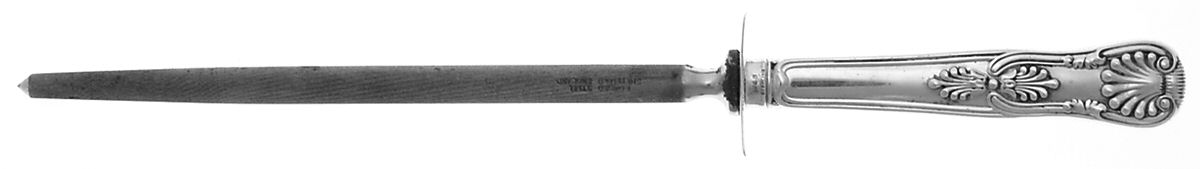 Kings II (Sterling, 1885) Large Steel Rod Knife Sharpener by Gorham Silver-1