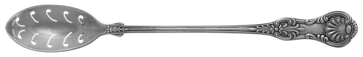 Kings III (Sterling, 1885) Pierced Bowl Short Handle Olive Spoon by Gorham Silver-1