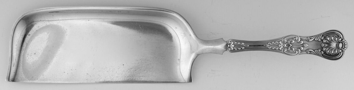 Kings III (Sterling, 1885) Large Flat Handle Crumb Knife/Crumber by Gorham Silver-1