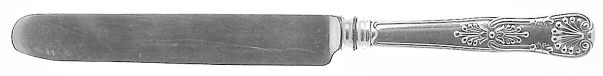Kings (Silverplate, 1890) Blunt Hollow Knife with Bolster by Gorham Silver-1