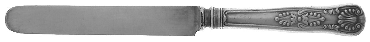 Kings (Silverplate, 1890) Blunt Hollow Knife with Bolster by Gorham Silver-1
