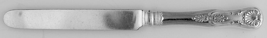 Kings (Silverplate, 1890) Dessert/Tea Knife with Silverplate Blade by Gorham Silver-1
