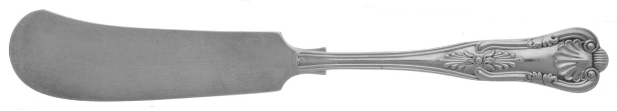 Kings (Silverplate, 1890) Small Flat Handled Butter Spreader by Gorham Silver-1