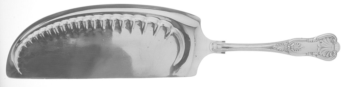 Kings (Silverplate, 1890) Large Flat Handle Crumb Knife/Crumber by Gorham Silver-1
