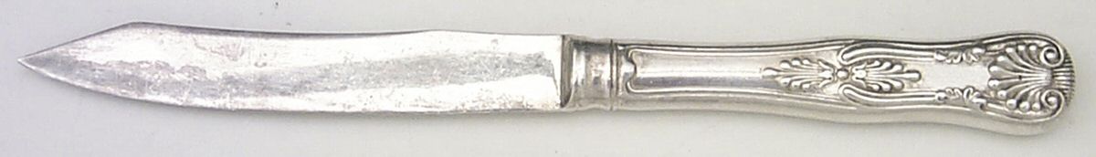 Kings (Silverplate, 1890) Individual Fruit Knife with Stainless Blade by Gorham Silver-1