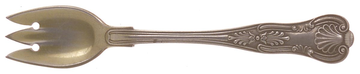 Kings (Silverplate, 1890) Ice Cream Fork by Gorham Silver-1