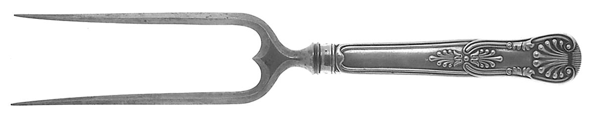 Kings (Silverplate, 1890) Large Joint/Roast Holder Fork by Gorham Silver-1