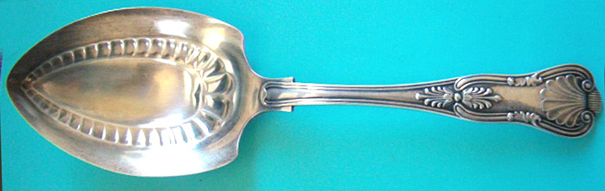 Kings (Silverplate, 1890) Large Solid Pie Knife by Gorham Silver-1