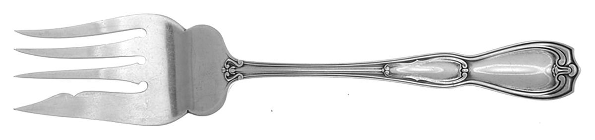 La Modele (Sterling, 1909) Small Solid Cold Meat Serving Fork by Gorham Silver-1